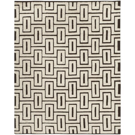 Safavieh 5 x 8 ft. Kilim Hand Woven Medium Rectangle Area Rug, Grey and Ivory KLM111A-5